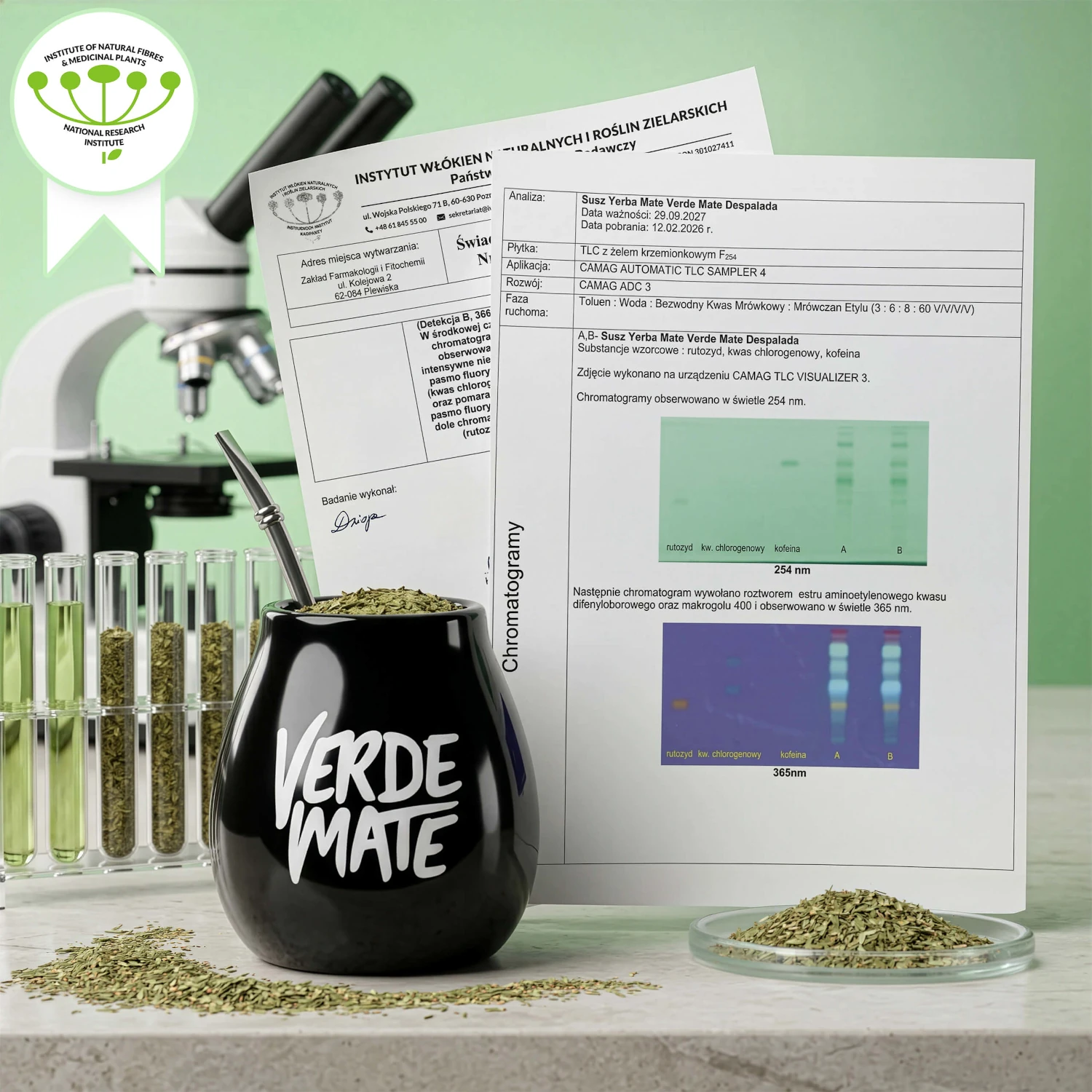 Verde Mate – badania laboratoryjne