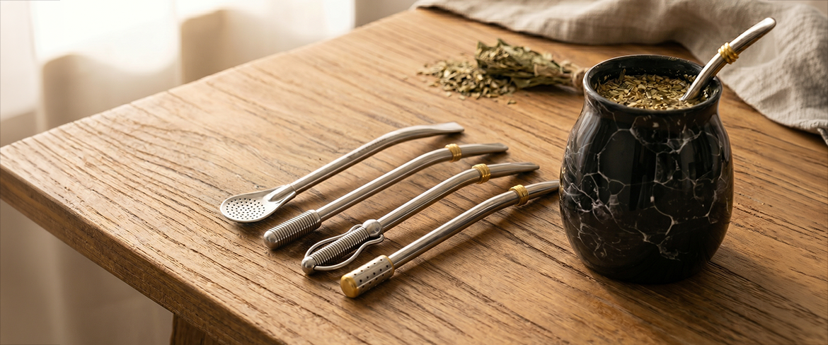 Bombilla do yerba mate – różne rodzaje słomki do yerba mate i matero
