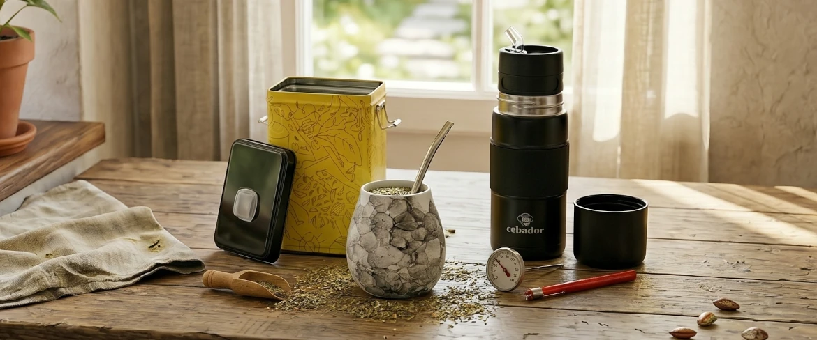 Akcesoria do yerba mate – termos do yerba mate, pojemnik na yerba mate i termometr