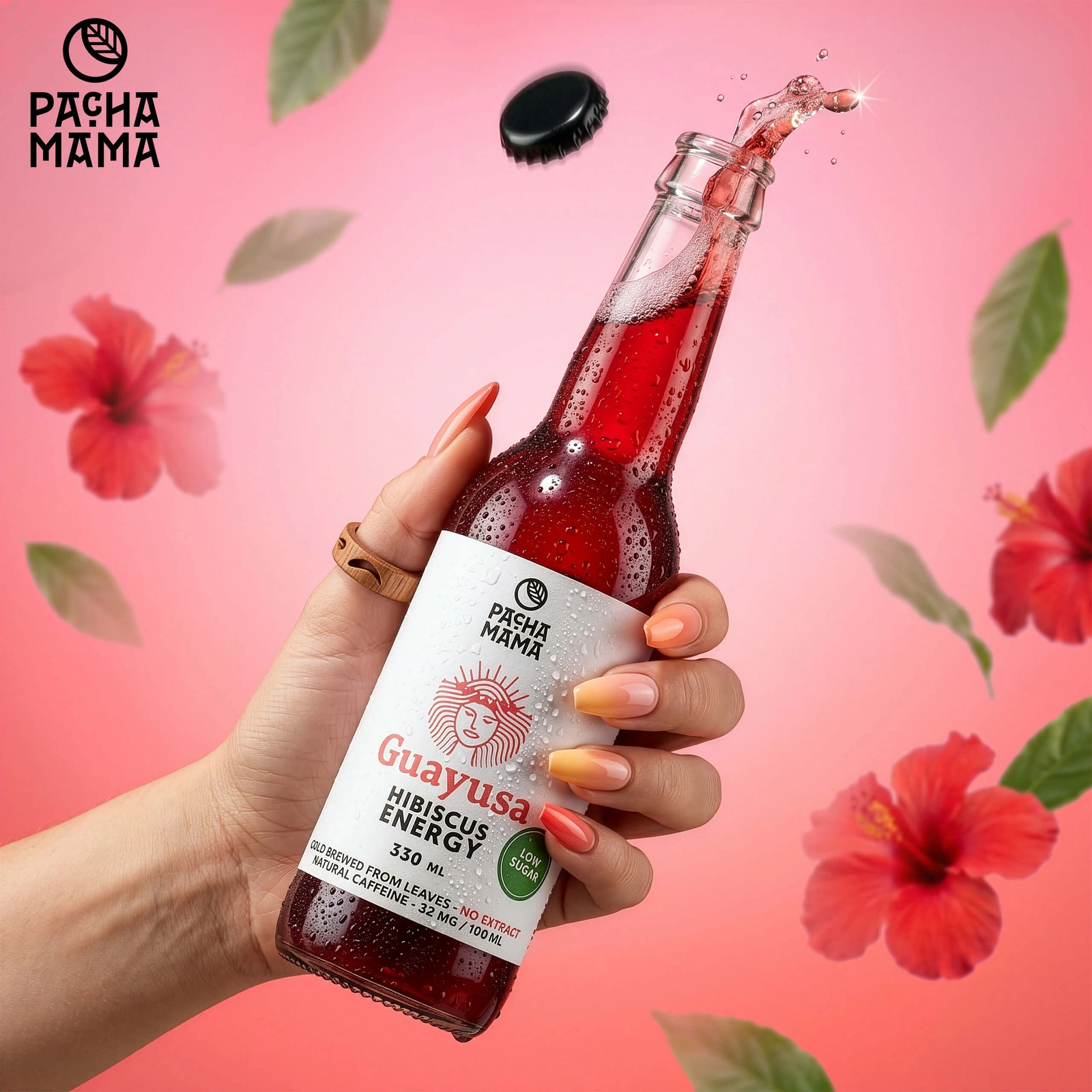 Guayusa Pachamama Cold Brew Hibiscus Energy – napój z guayusy na zimno