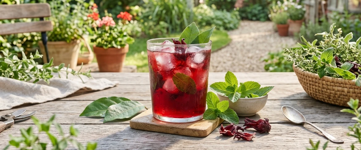 Guayusa na zimno – napar cold brew z guayusy i hibiskusa z lodem