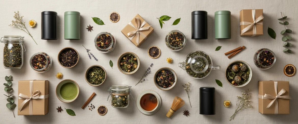 Zestawy z herbatami – różne rodzaje herbat liściastych w zestawach prezentowych