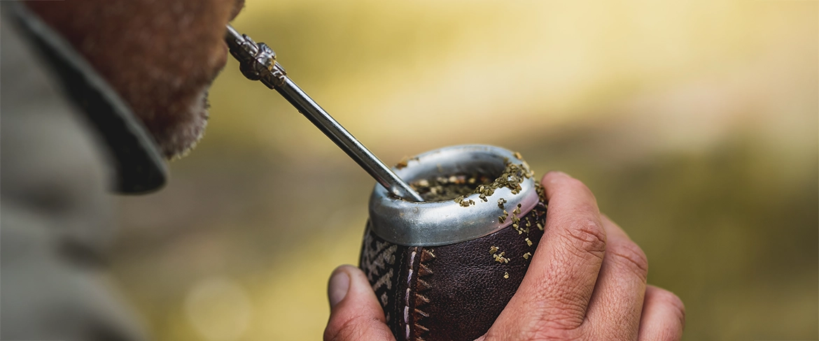 Jak pić yerbę za pomocą bombilli?