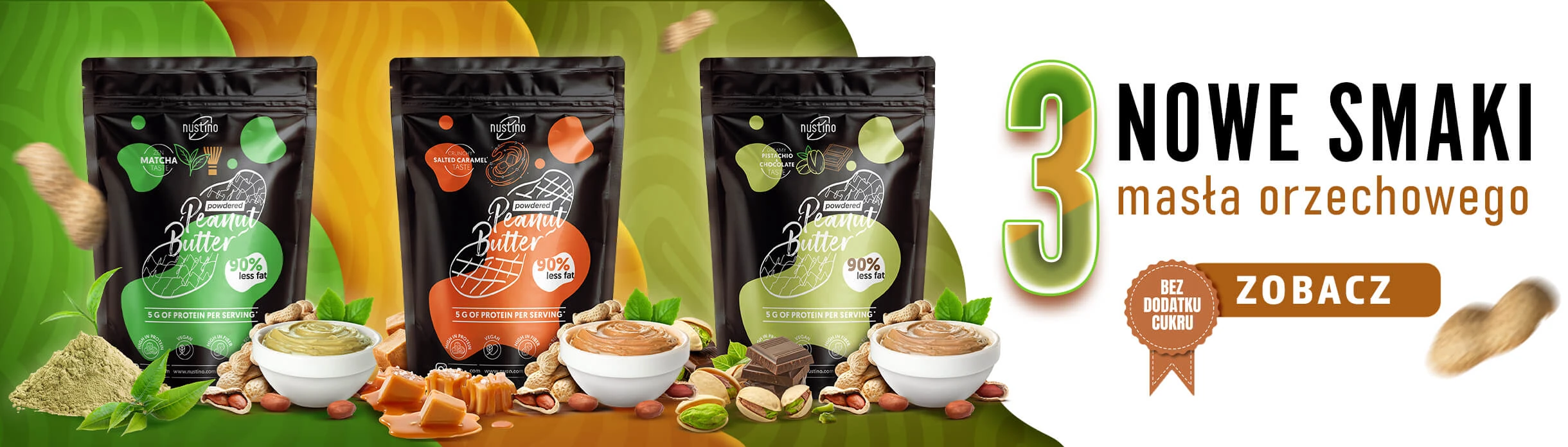 Nowe smaki Nustino – masło orzechowe w proszku
