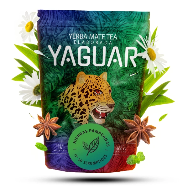 Yaguar Hierbas Pampeanas – yerba mate ziołowa.