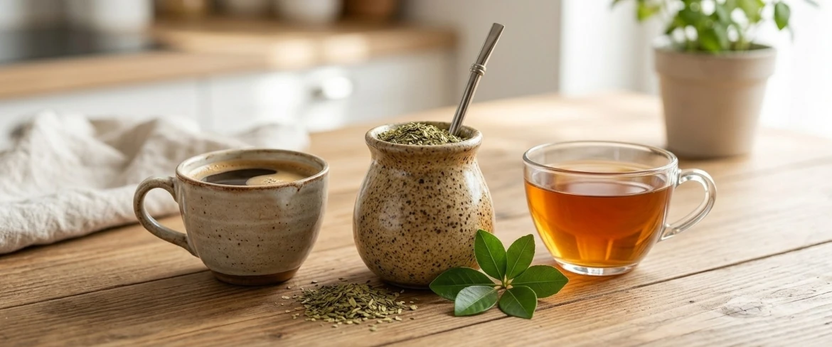 Kawa, herbata i yerba mate – ile kofeiny dziennie dostarczają popularne napoje?