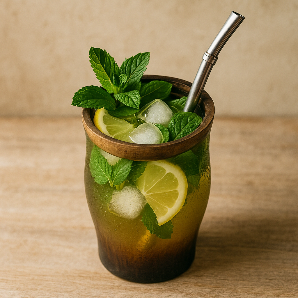 Tereré – zimna yerba mate z miętą
