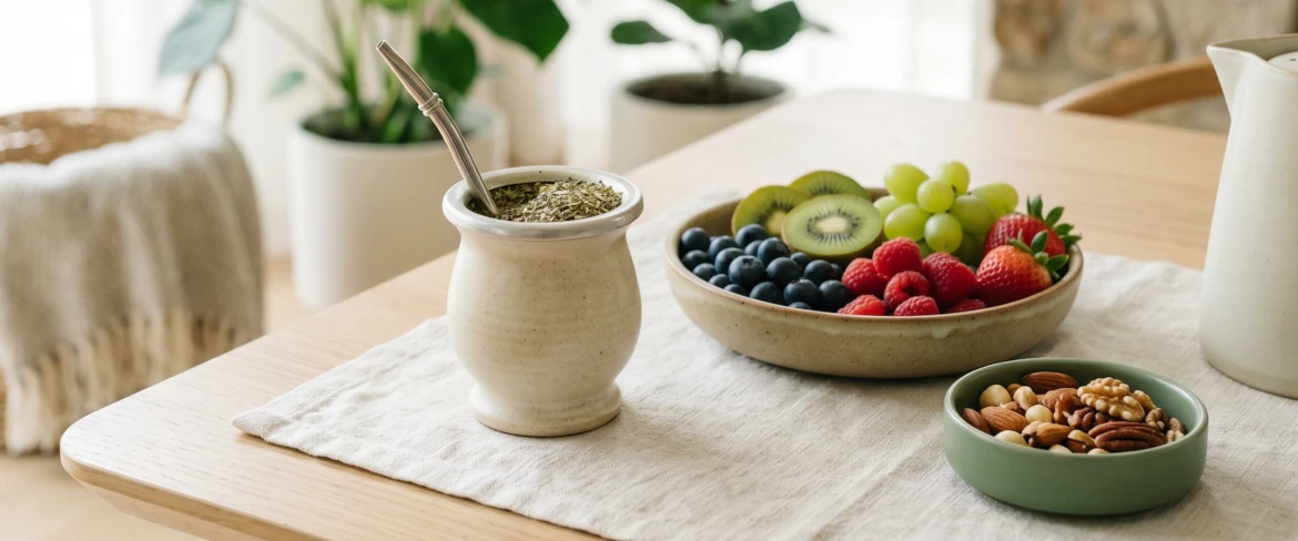 Wpływ yerba mate na zdrowie – napar w towarzystwie zdrowej żywności