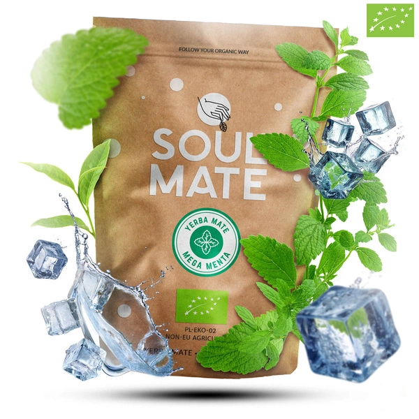 Ekologiczna yerba mate miętowa Soul Mate Mega Menta.
