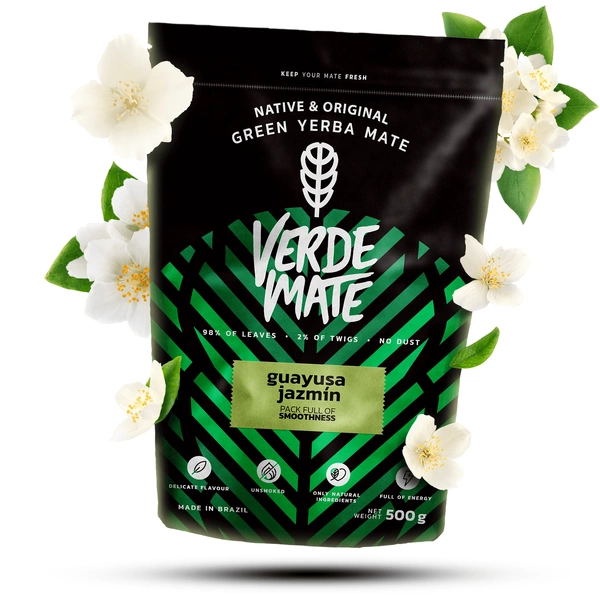 Kwiatowa yerba mate Verde Mate Green Guayusa Jazmín.