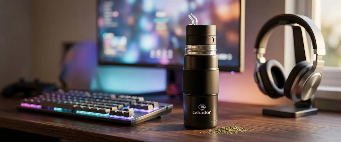 Yerbomos X jako idealny termos do yerba mate dla graczy przy stanowisku gamingowym