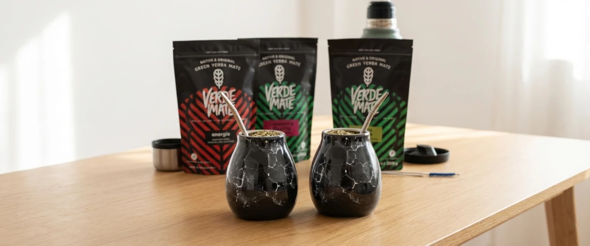 Zestaw yerba mate dla dwojga gotowy do codziennego picia yerby