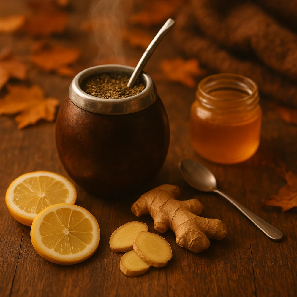 Jesienna yerba mate z miodem i imbirem – przepis