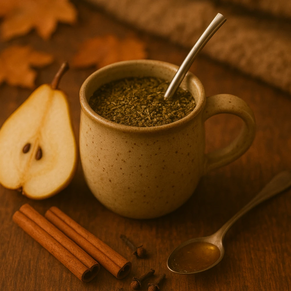 Jesienna yerba mate z gruszką – przepis