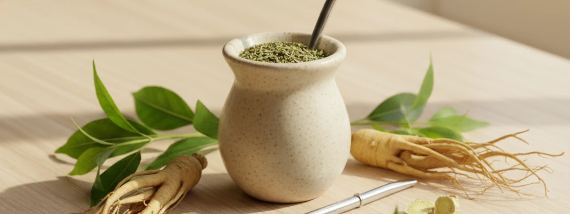 Yerba mate z dodatkiem żeń szenia