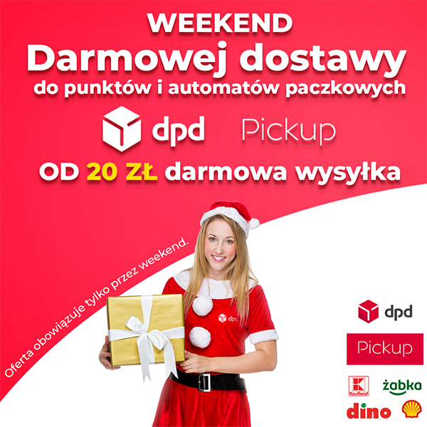 Przedświąteczny Weekend Darmowej Dostawy. Zrób zakupy bez dodatkowych kosztów przesyłki!