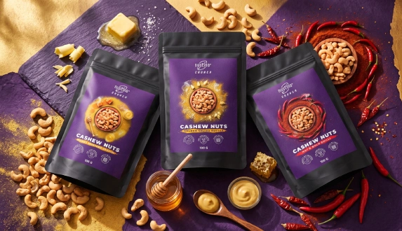 Nustino Crunch: prażone nerkowce w pięciu wyrazistych smakach