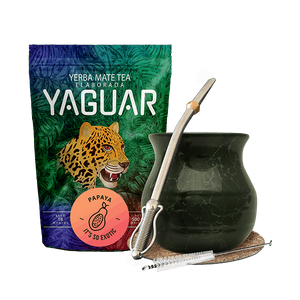 Zestaw Tykwa Marble Yerba Yaguar Papaya 0,5kg