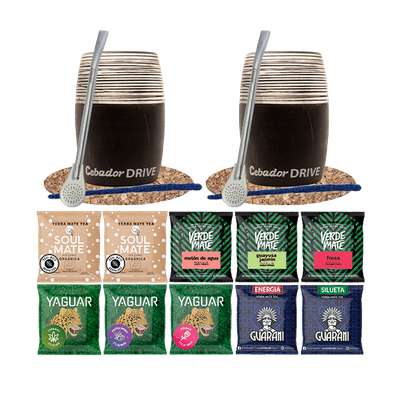 Zestaw dla dwojga Yerba Mate 500g 10x50g akcesoria