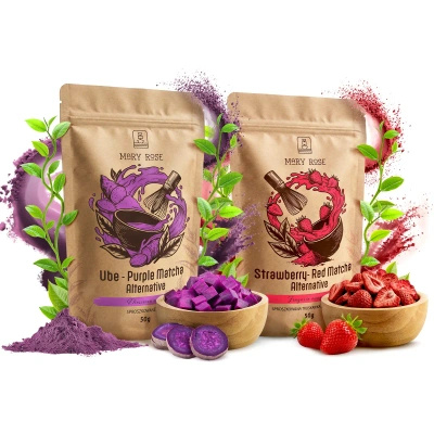 Zestaw Kolorowe Matche: Red Matcha + Purple Matcha