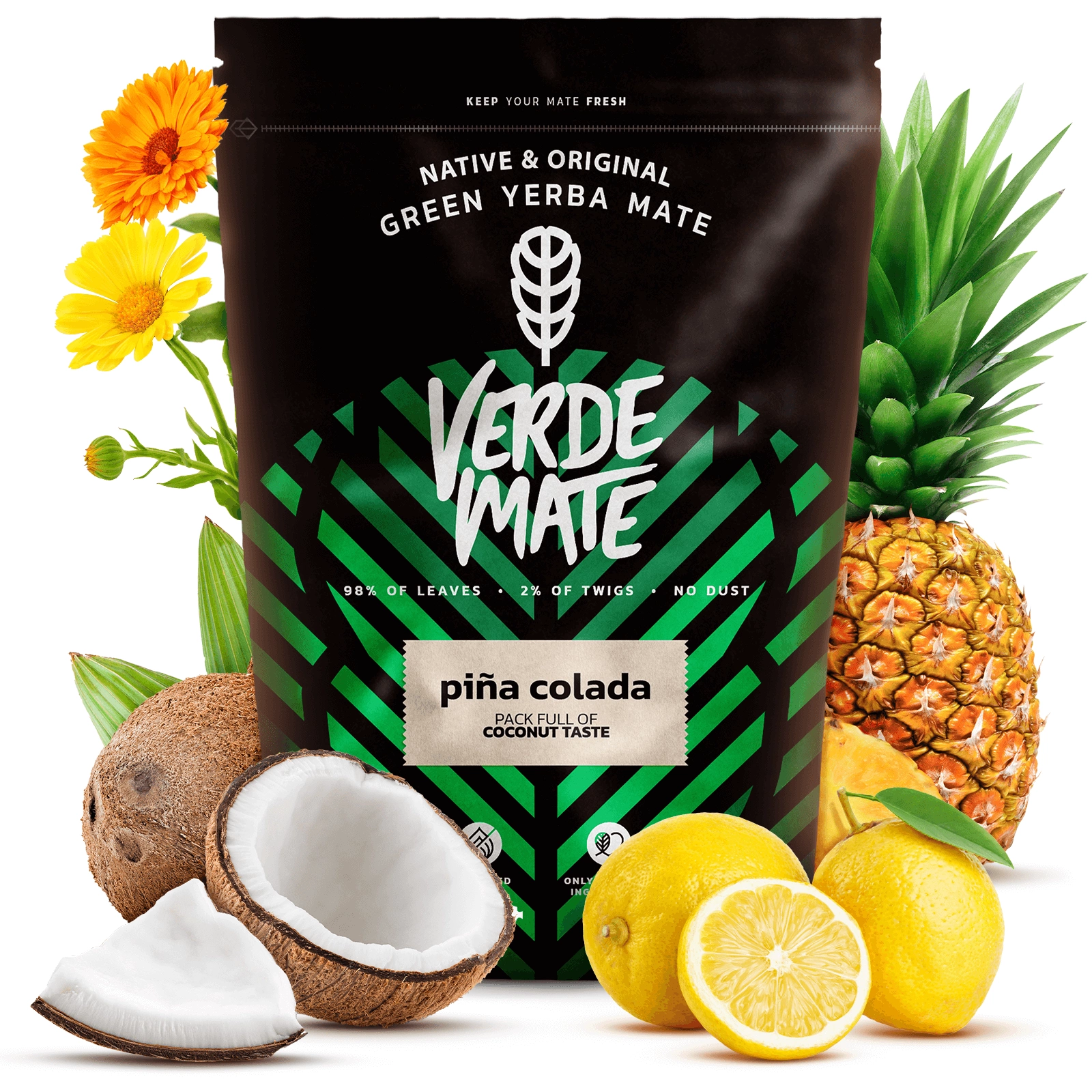 Verde Mate Green Piña Colada - Zbliżenie