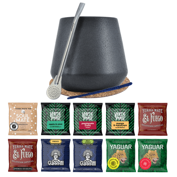 Zestaw Yerba Mate 10x50g Tykwa Bombilla 500g