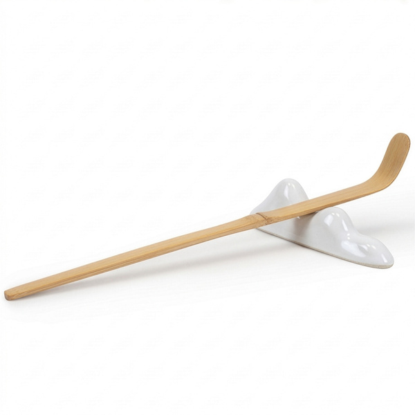 Chashaku-oki – Podstawka pod nabierkę do matchy (biała)