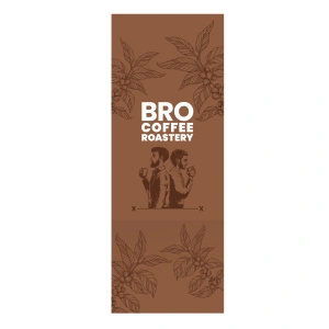 Banderola na pudełko prezentowe z logo Bro Coffee Roastery – duża