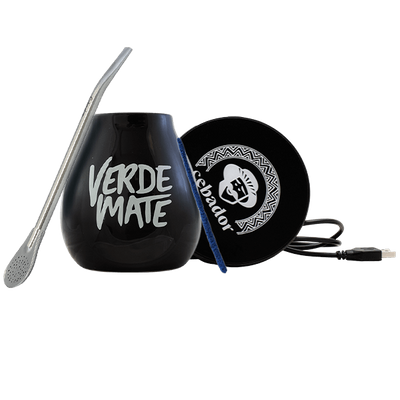 Zestaw Akcesoriów do Yerba Mate: podgrzewacz USB + Matero + Bombilla