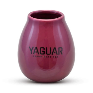 Tykwa Ceramiczna z logo Yaguar (purpurowa) 350 ml