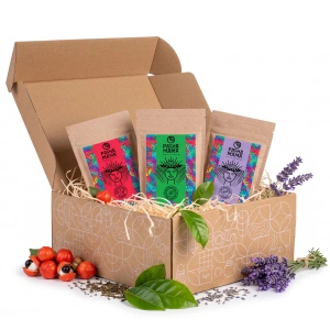 Zestaw prezentowy Guayusa Pachamama: Pure + Lavanda + Energia 3x100g