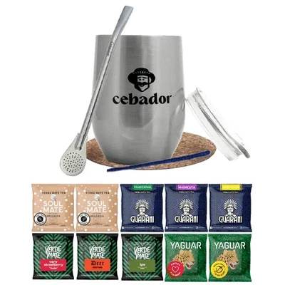 Zestaw Yerba Mate 10x50g TermoLid Cebador 500g