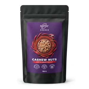 Nustino Crunch – prażone orzechy nerkowca – Hot & Bold Chilli 100 g