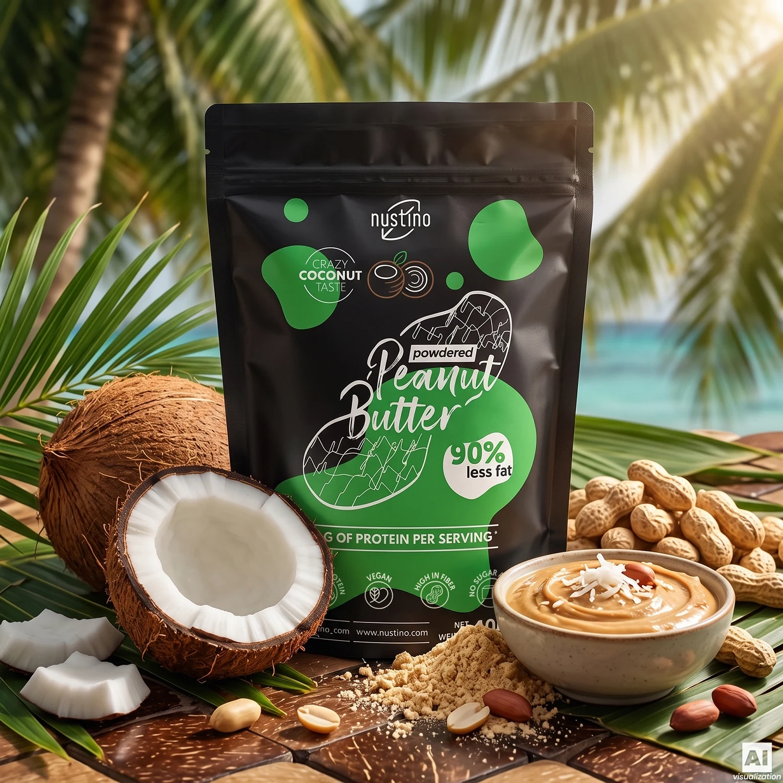 Masło orzechowe w proszku Nustino Coconut