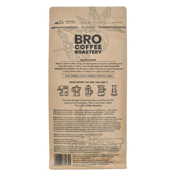Zestaw kawa Bro Coffee Roastery Brazil Samba 2x1kg (2kg)
