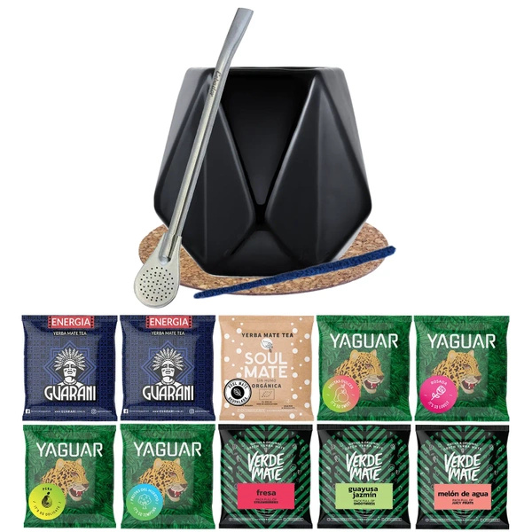 Zestaw Yerba Verde Mate Green 10x50 Matero Diament