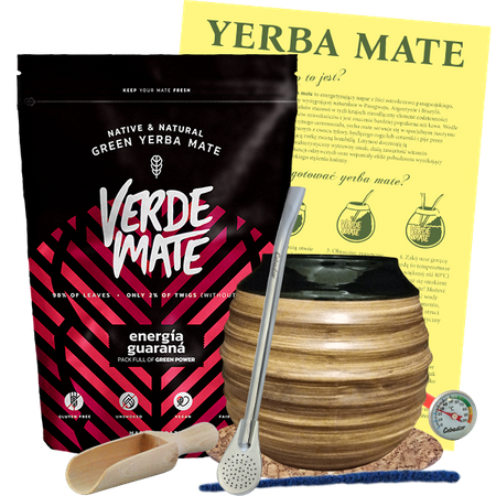 Zestaw Yerba Verde Mate Energia Guarana 500g