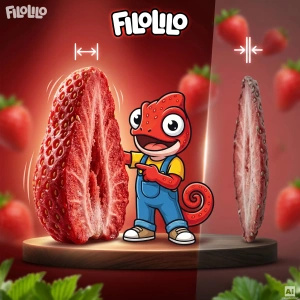FiloLilo – Truskawka liofilizowana (plastry) 100 g