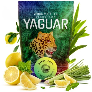 Zestaw Startowy dla dwojga Yerba Mate Yaguar Naranja 500g + Yaguar Menta Limon 500g