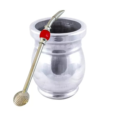 Matero PALO SANTO XL + Bombilla INOX Yerba mate