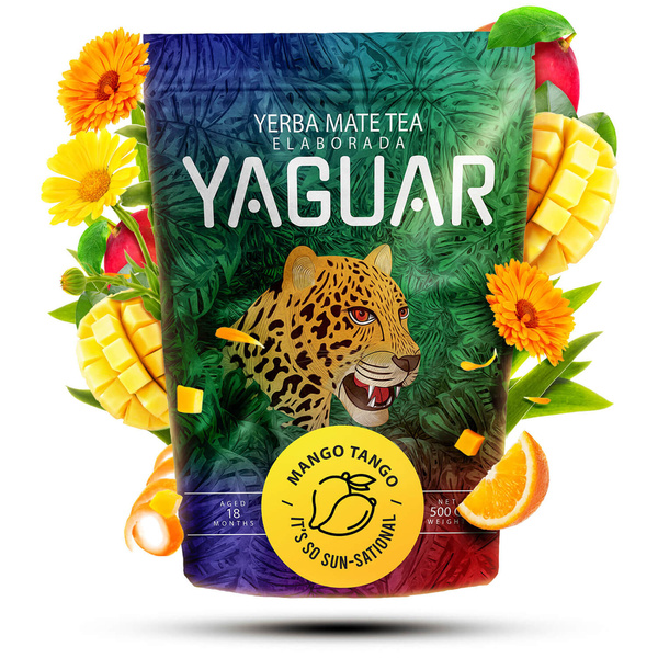 Zestaw Yerba Mate Yaguar 500g 0,5kg Matero + Bombilla