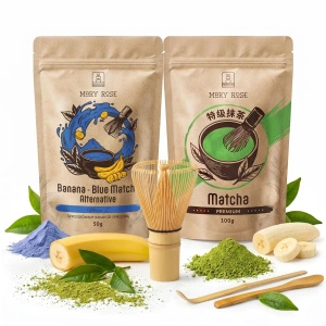 Zestaw do kolorowego Matcha Latte: Matcha + Blue Matcha + akcesoria