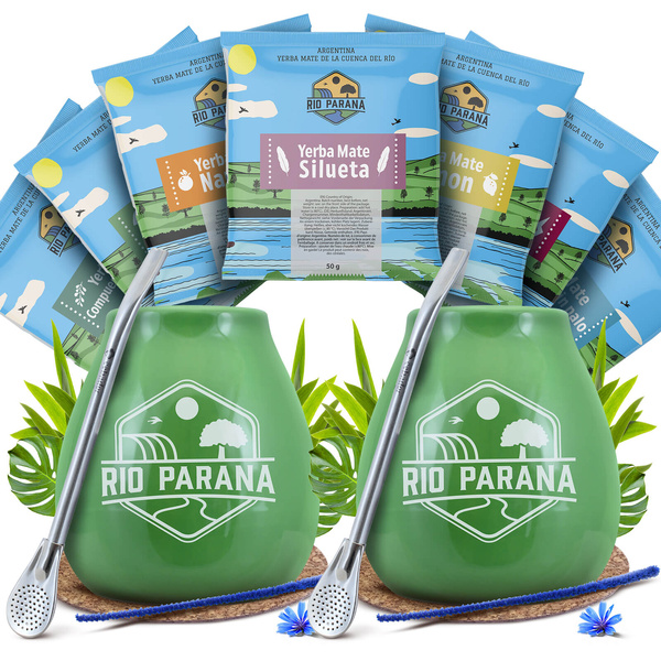 Zestaw Yerba Mate Rio Parana DLA DWOJGA Matero Bombilla 