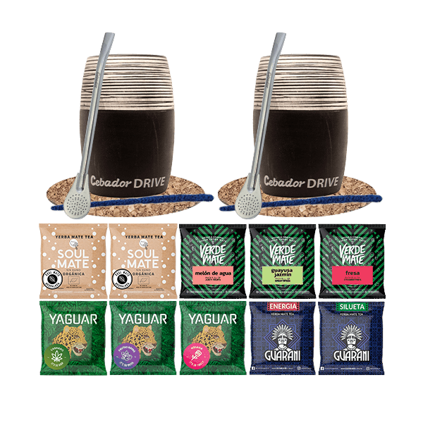 Zestaw dla dwojga Yerba Mate 500g 10x50g akcesoria