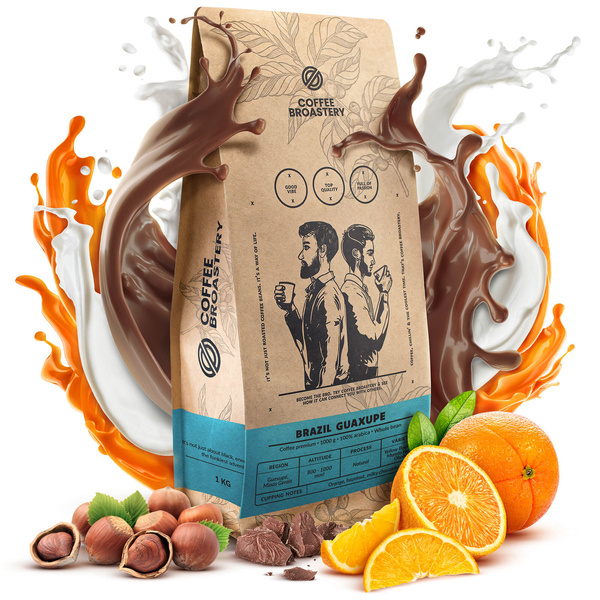 Bro Coffee Roastery - Kawa ziarnista Brazil Guaxupe Premium 1 kg
