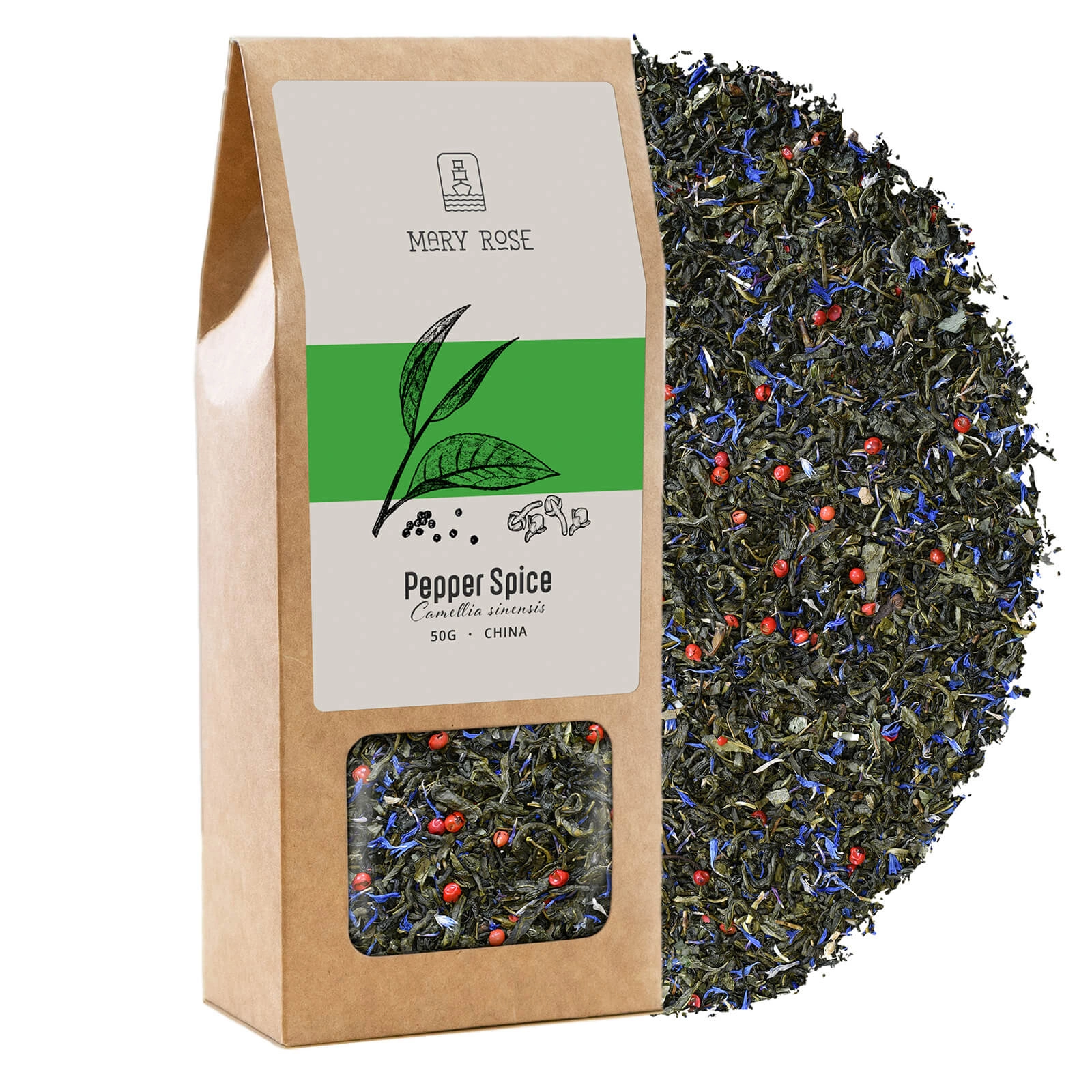 Szczegóły herbaty Mary Rose Pepper Spice