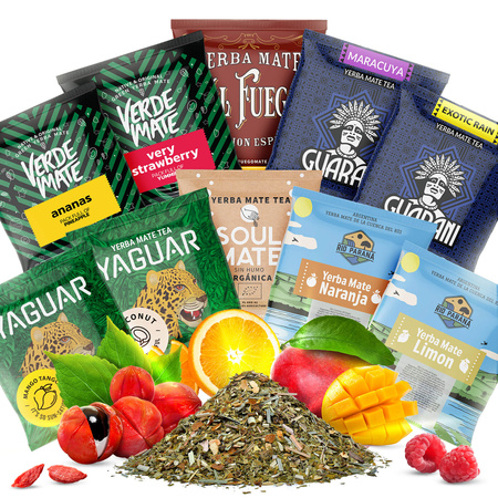 Yerba Mate NAJLEPSZE NA START 10x50g TYLKO OWOCOWE