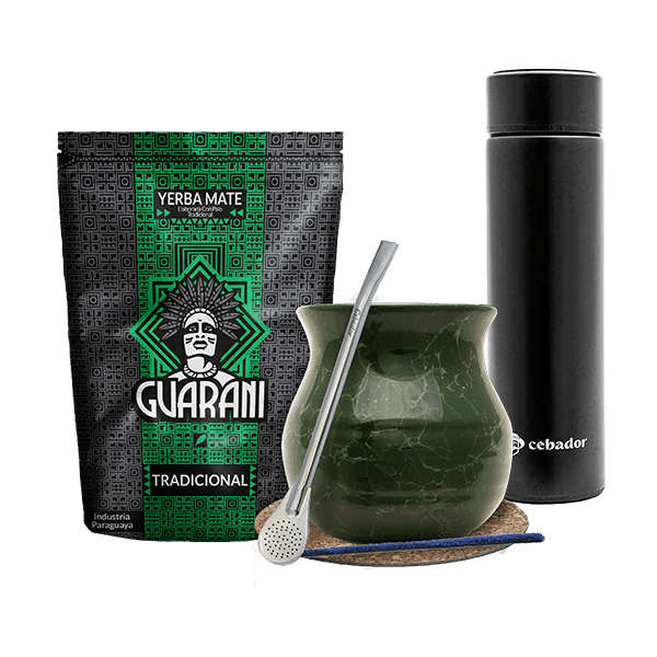Zestaw Yerba Guarani Elaborada 500g Tykwa Termos