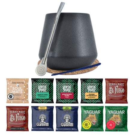 Zestaw Yerba Mate 10x50g Tykwa Bombilla 500g