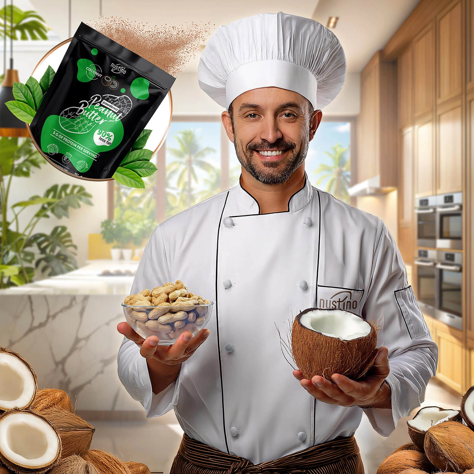 Masło orzechowe w proszku Nustino Coconut